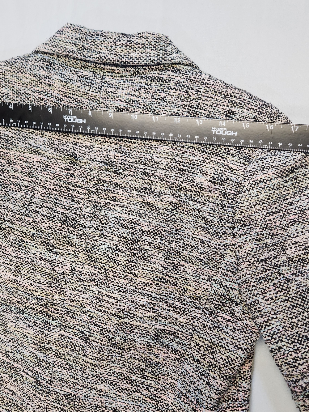 Vintage Earl Rutenberg Small MultiColor Handwoven Tweed Silk Blazer USA Heather - Picture 10 of 12